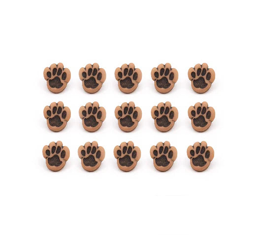 1008 Tiny Dog Paws Animals Pets Buttons