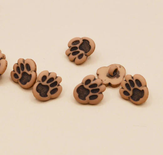 1008 Tiny Dog Paws Animals Pets Buttons