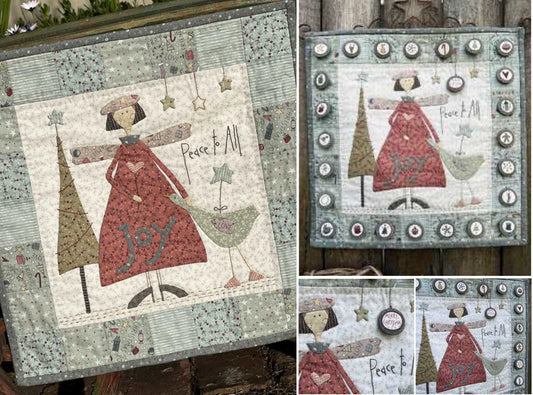 P127 Peace and Joy Wall Hanging