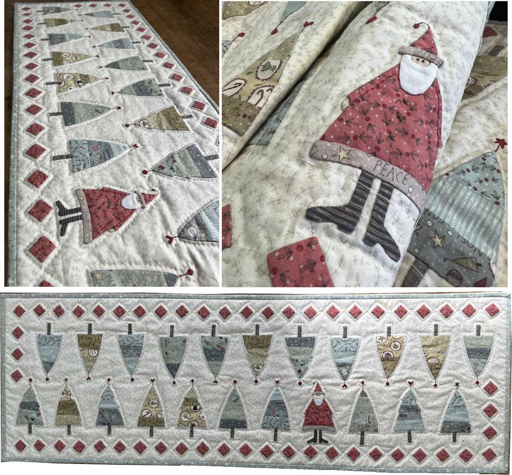 P126 O Christmas Tree Table Runner